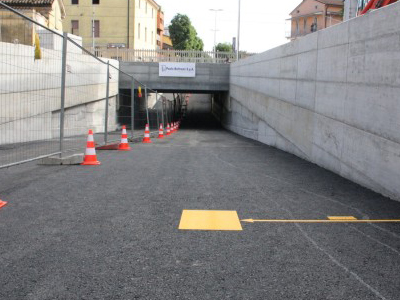 Sottopasso via Brescia, via libera a cicli e pedoni